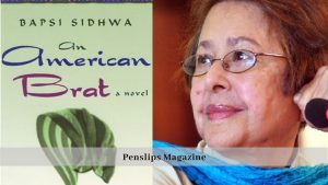 on left cover photo of An American Brat and on left photo of Bapsi Sidhwa