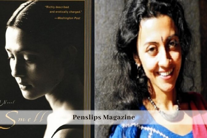 Cover photo of Smell by Rhadika Jha on the left and Author's pic on the right